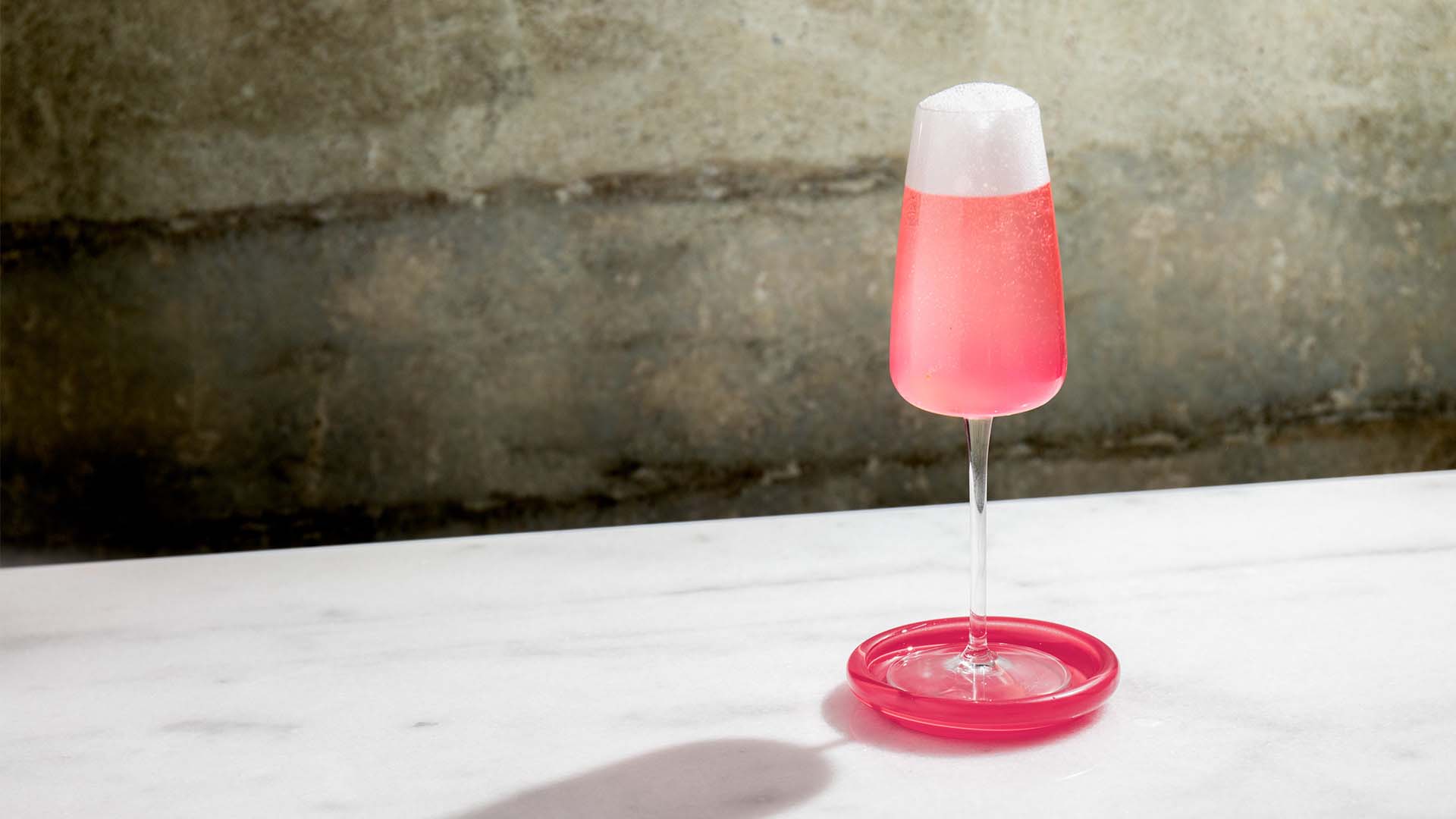 a glass of the Fashion Week cocktail