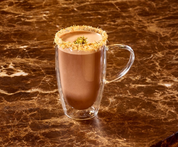 Dubai Chocolate Oat Latte