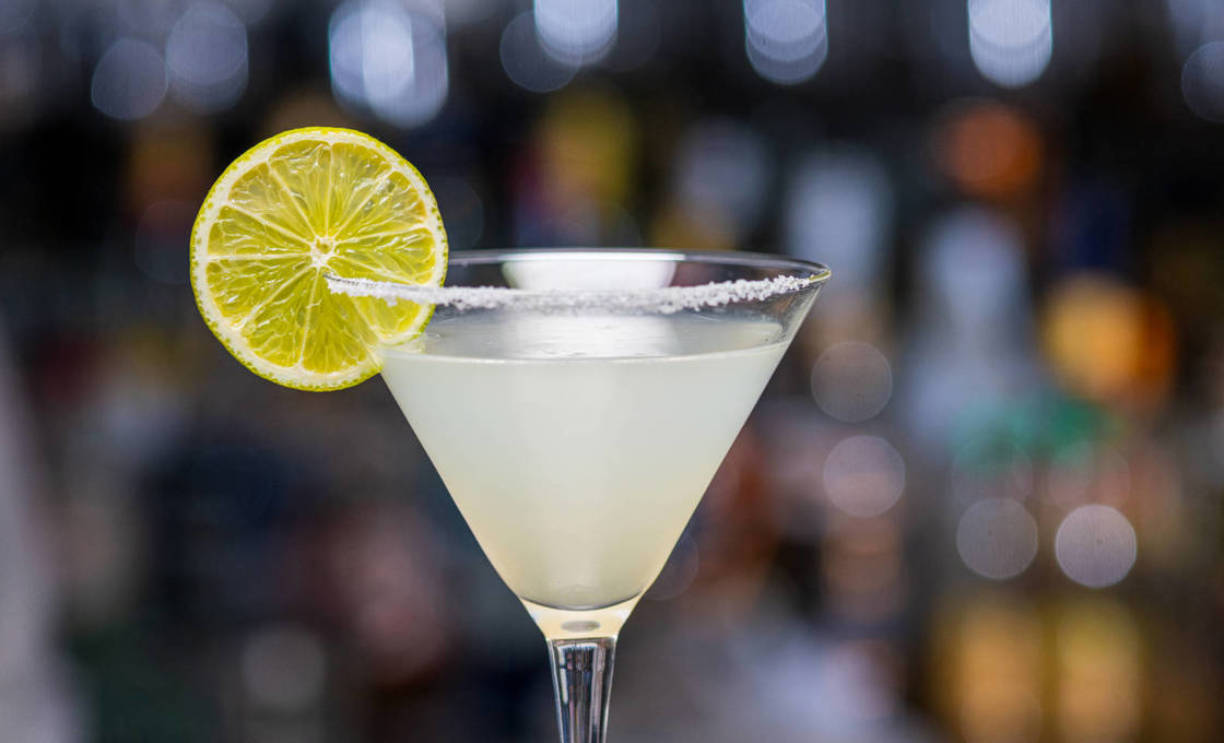 Glass of Lemon Drop in a martini glass