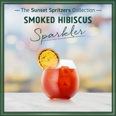 The sunset spritzers collection - smoked hibiscus sparkler