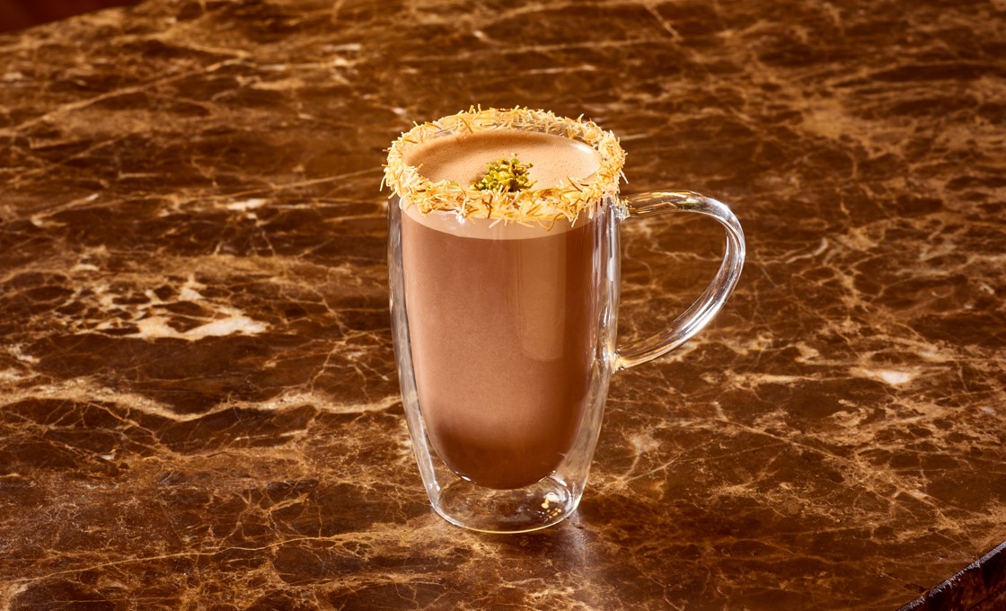 Dubai Chocolate Oat Latte SNIP
